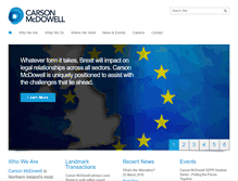 Tablet Screenshot of carson-mcdowell.com